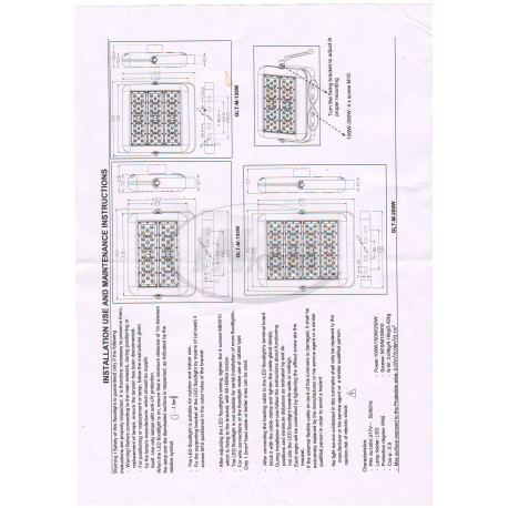 reflektor GLT-M-200W (FL-ECO) NW/5000K IP65